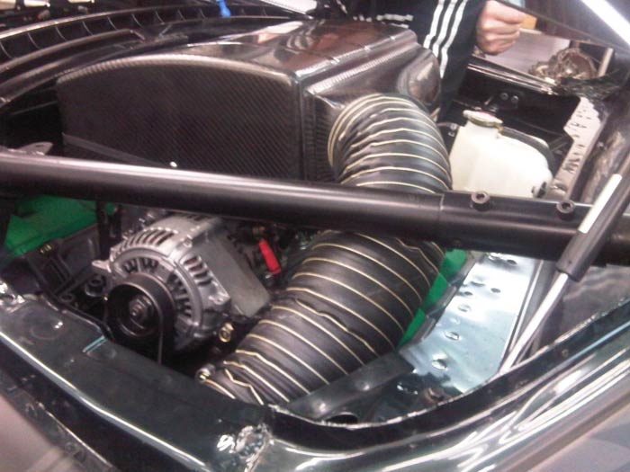 Hockenheim 405 fitted to Honda NSX - Rear of Full assembly 